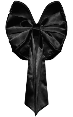 Black Satin Bow Corset