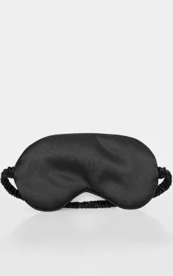 Black Satin Eye Mask