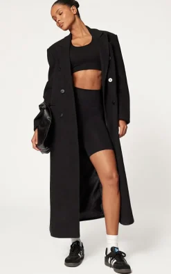 Black Sculpt Double Layer Padded Sports Bra