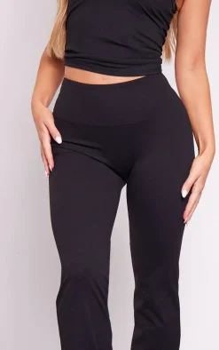 Black Sculpt Straight Leg Yoga Pants