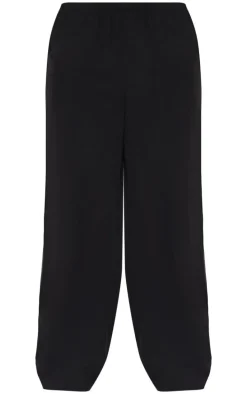 Black Shell Wide Leg Pants