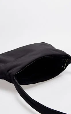 Black Shoulder Nylon Bag