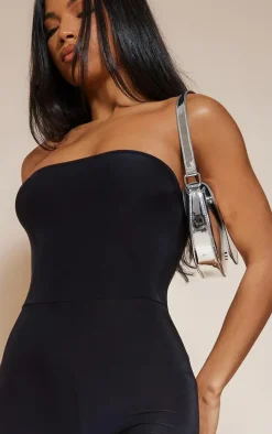 Black Slinky Bandeau Jumpsuit