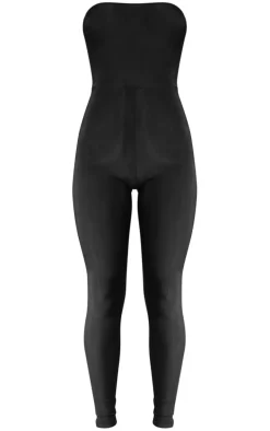 Black Slinky Bandeau Jumpsuit