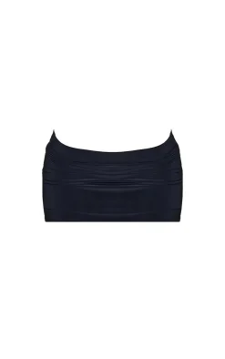 Black Slinky Basic Low Rise Extreme Micro Mini Skirt