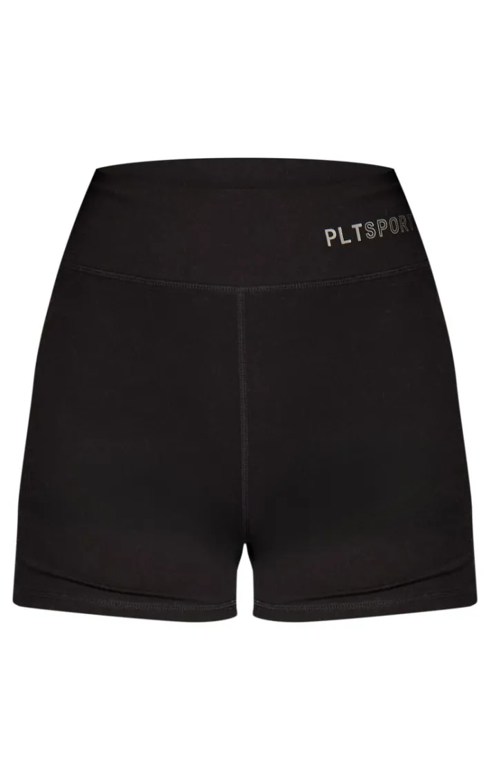 Black Sport Sculpt Booty Shorts