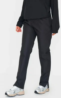 Black Straight Leg Walking Pants