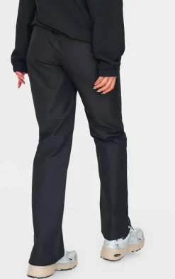 Black Straight Leg Walking Pants