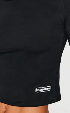 Black Studio Archive Graphic Long Sleeve Baby Doll