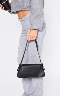 Black Trapeze Simple Shoulder Bag