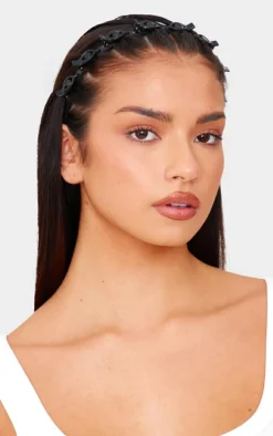 Black Twist Hair Clip Headband