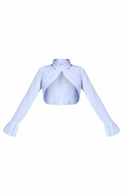 Blue Contrast Pattern Shirt