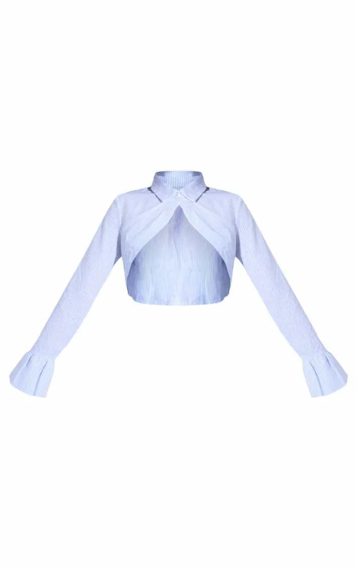 Blue Contrast Pattern Shirt