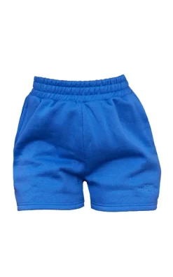 Blue Graphic Sweat Shorts