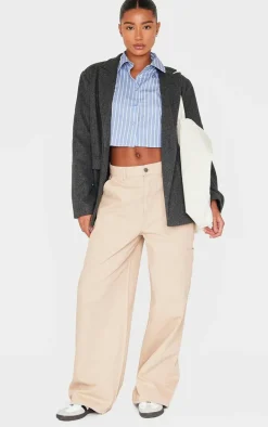 Blue Striped Deep Cuff Shirt