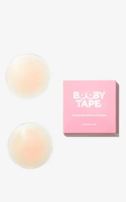 Booby Tape Silicone Reusable Nipple Cover Clear