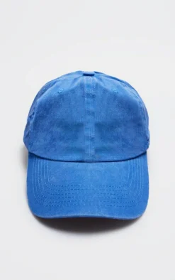 Bright Blue Washed Denim Cap