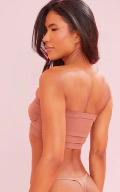 Brown Bandeau Seamless Bra