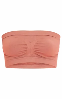 Brown Bandeau Seamless Bra