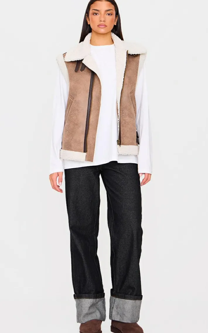 Brown Borg Buckle Vest