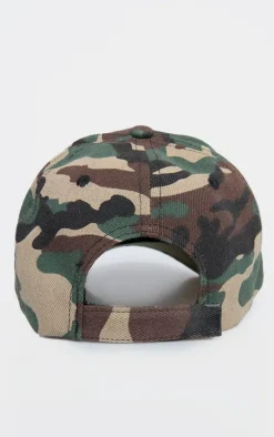 Brown Camo Print Cap