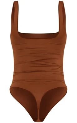 Brown Seamless Lingerie Bodysuit