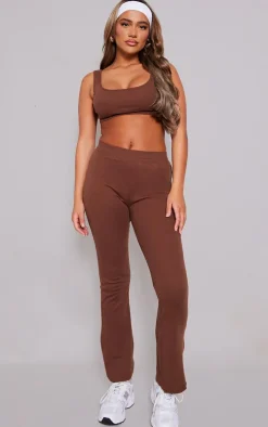 Brown Straight Leg Pant