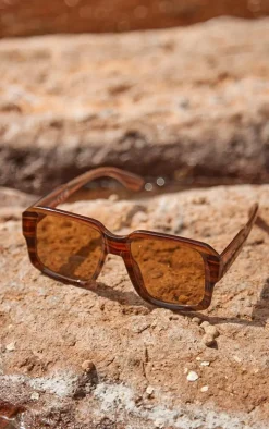 Brown Tortoiseshell Square Frame Sunglasses
