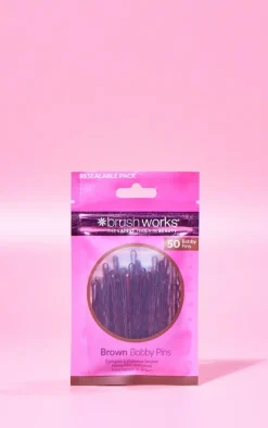 Brushworks Brown Bobby Pins