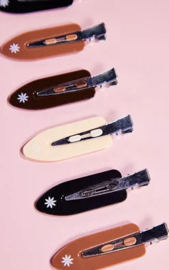 Brushworks Nude No Crease Hair Clips 8 Pack