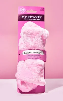 Brushworks Pink Makeup Headband