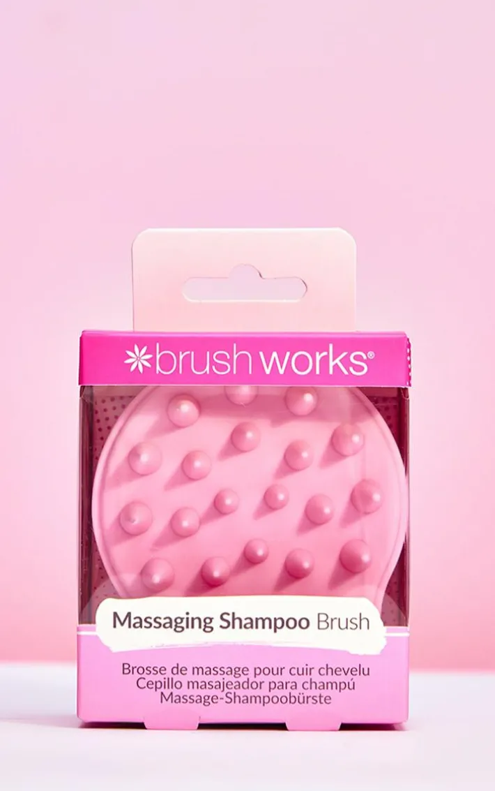 Brushworks Pink Scalp Massaging Brush
