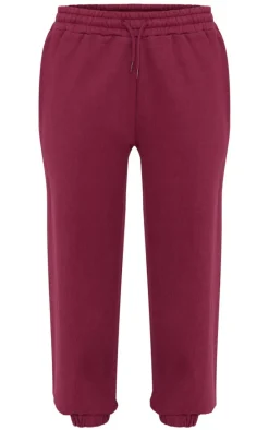 Burgundy Premium Cuffed Sweatpants