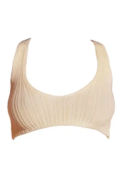 Butter Cream Rib Knit Bralet