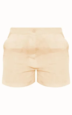 Buttercream Linen Look Tailored Shorts