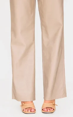 Camel Croc PU Square Toe Gold Buckle High Stiletto Heeled Mules