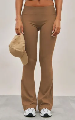 Caramel Sculpt Flare Yoga Pants