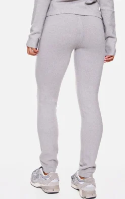 Charcoal Basic Knit Leggings