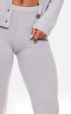 Charcoal Basic Knit Leggings