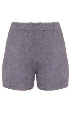 Charcoal Cosy Pajama Shorts