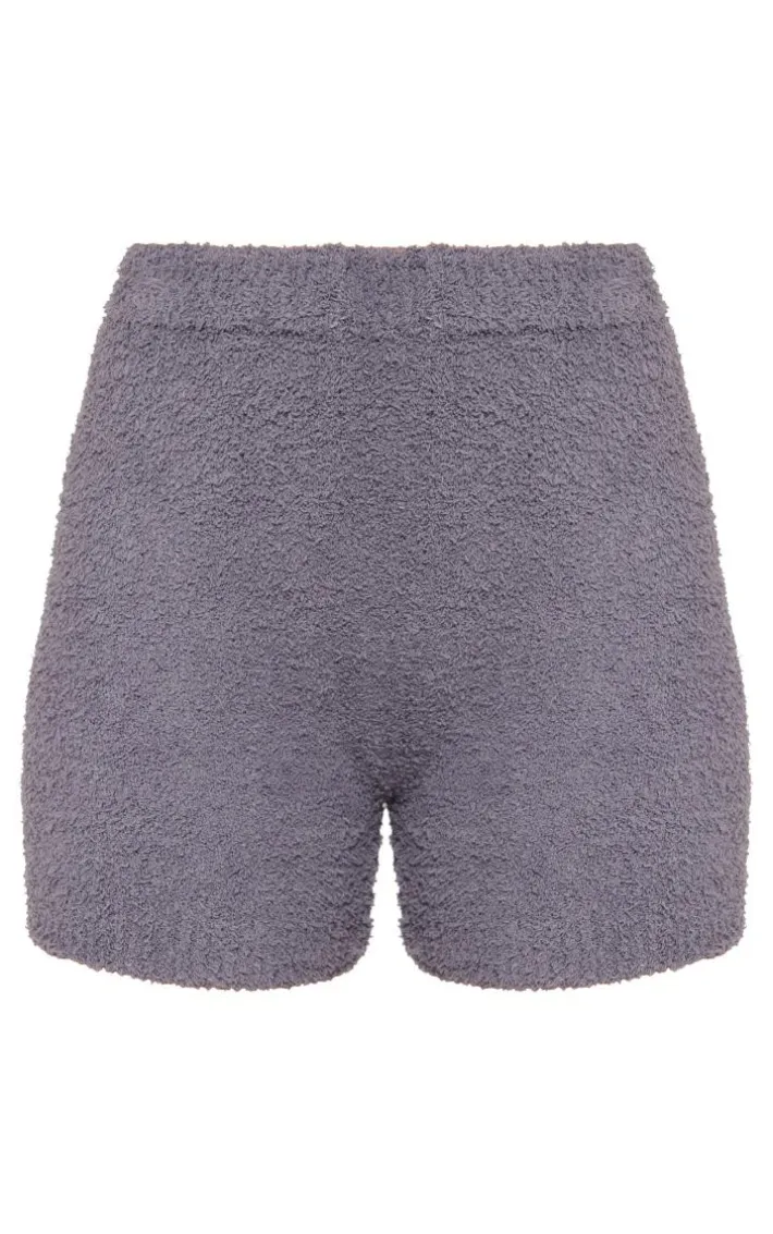 Charcoal Cosy Pajama Shorts