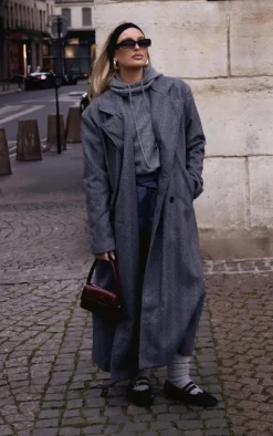 Charcoal Grey Luxe Knit Sweater & Hood