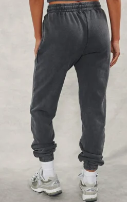 Charcoal High Waisted Cuffed Sweatpants