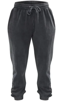 Charcoal High Waisted Cuffed Sweatpants