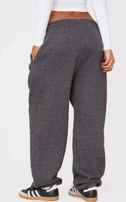 Charcoal Marl Sweat Cuffed High Waist Sweatpants