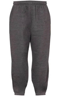 Charcoal Marl Sweat Cuffed High Waist Sweatpants
