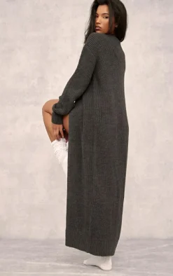 Charcoal Maxi Cardigan