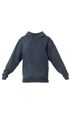 Charcoal Overdyed Washed Hoodie