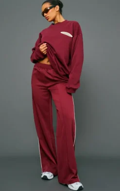 Cherry Red Studio Archive Mode Badge Oversized Sweatshirt