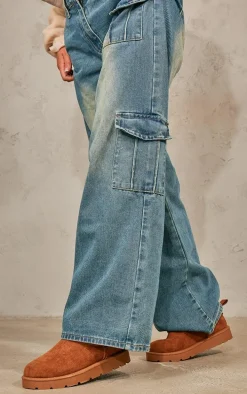 Chestnut Faux Suede Cleated Mini Ankle Boots